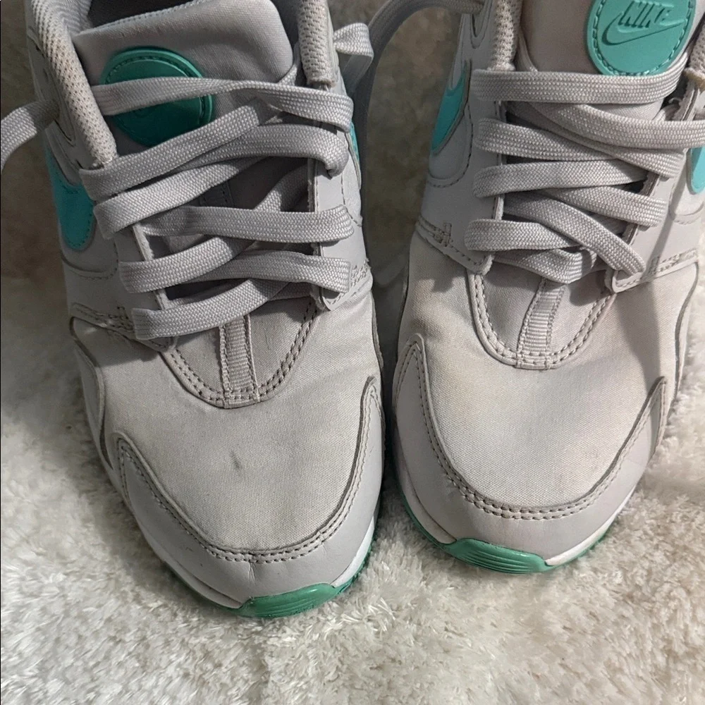 Nike Gray and Teal Women's Sneakers